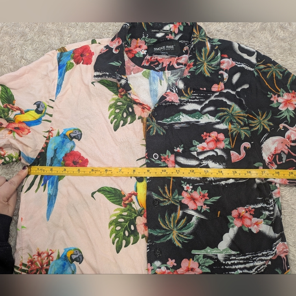Vintage Smoke Rise NY Men's Hawaiian Shirt Sz M - Picture 7 of 10